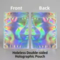 Holographic laser resealable storage bag with double-sided design and no hanging hole - 10.5*15cm No Hole Double-Sided Laser