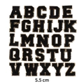 5.5cm Black Chenille Alphabet Set 26pcs