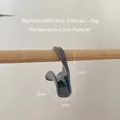 Donkergrijze tassenhanger voor kledingkast, stevige kunststof haak beschermt de riemen - Tassenhaak (1 stuk) / Grijs