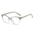 Cat eye blue light blocking glasses with grey to clear gradient frames ES5380 model - Gradient Grey Anti-Blue Light C15