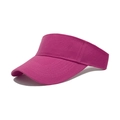 Rose pink outdoor sun visor hat made of durable twill cotton for sports and running - One Size / Rose Red