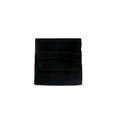 Square black velvet jewelry pouch for necklaces and rings with soft fabric texture - 9*9cm / Black