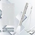 Linterna médica LED plateada recargable por USB con cable y cordón incluidos - Luz Blanca (Bolsa OPP)