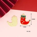 Christmas stocking alloy pendant charm for DIY jewelry making with dimensions and weight info - 19 Christmas Sock