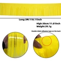 Banner a frange macaron giallo 3M per festa con nastro biadesivo sul retro - 30cmx3m / Giallo Macaron