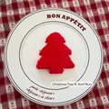 Red plush Christmas tree decoration accessory for DIY crafts and festive ornaments - Red Christmas Tree