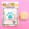 Supporto per telefono a zampa di gatto blu e bianco con confezione graziosa - Borsa per Cartoni Animati Zampa di Gatto Verde
