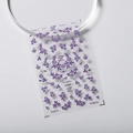 Stereo violette Blumen-Präge-Nagelaufkleber mit elegantem Blatt- und Rankendesign - Lila Geprägtes Blumenmuster (S-101F-新浮雕)