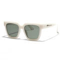 Gafas de sol cuadradas blancas de gran tamaño con lentes oscuras y remache de estrella - Blanco Jade