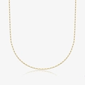 Elegant 925 sterling silver gold square link necklace with minimalist geometric design - 18K Gold - Necklace
