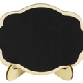 Mini decorative wooden easel with a black chalkboard sign for messages and events - Printed Double Layer Cloud Chalkboard