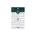 Adesivi per unghie orsetto carino TS-1625 in verde scuro e bianco con design 3D - Stile Orsetto Mignon Piatto (TS-1625)