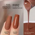 Vernis gel végétal F092 couleur sirop d'érable en finitions mate et brillante - F092 Sucre d'Érable