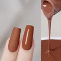 Plant-based maple syrup gel nail polish F092 in matte and glossy finishes - F092 Maple Sugar