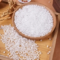 Translucent white round beads for DIY slime filling and handmade food crafts in wood bowl - 500g Pack