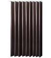 Wasserabweisender Duschvorhang in Dunkelbraun mit Satin-Finish und Metallhaken für Bad - Kaffeebraun