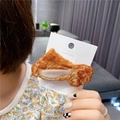 Creative realistic BBQ pork belly hair clip with glossy texture and realistic food design - Steak