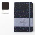 Cuaderno negro clásico con puntos de colores, banda elástica y funda de papel Rainbow - 72K (144*90mm) / Negro Clásico