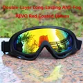 X400 ski goggles with red REVO lens and dual-layer anti-fog coating for outdoor sports - REVO Red Double-layer Anti-fog