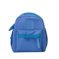 Mini mochila de nailon azul para niños con logo Girl Cats y detalles en verde azulado - Azul