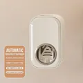 Distributeur automatique de dentifrice mural blanc crème avec installation sans perçage - Gobelet Unique (avec Distributeur)