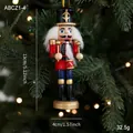 Classic 13cm wooden nutcracker drummer soldier in red uniform on a Christmas tree - Red Drummer