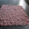 Pink fluffy synthetic silk moss lawn for DIY crafts and photography backgrounds - 1m x 1m / Pink