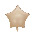 32-inch cream beige star shaped aluminum foil balloon for birthday party decorations - 18 Inch Star Shape / Caramel color