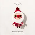 Pince à cheveux Père Noël mignonne en alliage dimensions 3cm x 5,5cm et poids 8g - Père Noël Cartoon (AFTS4-12)
