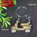 Vintage bronze scooter motorcycle keychain made of durable zinc alloy material - Multi-size / Scooter Antique Bronze