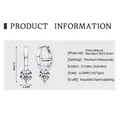 Elegant S925 sterling silver hoop earrings with 1 carat moissanite stones in D color - 925 Silver / Silver