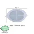 Leaf shaped silicone mold for resin tray with dimensions 15.3cm length and 10cm width - Type 1 Leaf