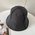Cappello a secchiello nero minimalista in nylon ad asciugatura rapida per protezione solare - Nero