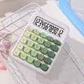 12-digit desktop calculator with white body and green gradient keys in a modern style - Dopamine 12-Digit Green 2310b