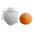 Spherical daisy flower ball silicone mold with dimensions 6.5x5.6cm for DIY candle making - Daisy Ball