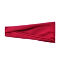 Elastic sweat-wicking yoga headband in deep red knitted fabric for running and fitness - Dark Red