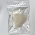 White heart-shaped konjac cleansing sponge packaged in a clear self-sealing poly bag - White Heart