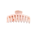 Pink marble pattern hair claw clip with elegant amber texture for a minimalist hair look - 11CM Longbone-Gray
