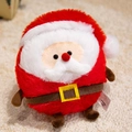 Adorabile peluche rotondo di Babbo Natale con abito rosso e barba soffice - 18cm(0.15kg) / Babbo Natale