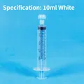 Blue 10ml manual veterinary syringe with dual ml and tsp scale for feeding - 10ml White Independent Packaging