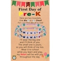 Bracelet Mama et Mini coloré avec carte Pre-K pour cadeau de rentrée scolaire - Carte Pre-K