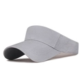 Visiera parasole grigio scuro con tesa rinforzata per maratona e sport all'aperto - Grigio