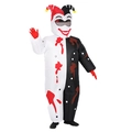 Inflatable circus clown costume in red and black diamond pattern for party events - Black And White Clown / One Size
