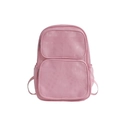 Atmungsaktiver rosa Netzrucksack mit Mehrfachtaschen für Strand, Reise und Sportgymnastik - Rosa