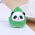 Cute panda holding bamboo shoot resin figurine for office desk and car decor - Bamboo Shoot Panda