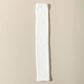 Thick white coral fleece thigh high socks for women providing warmth in winter - One Size / Cream
