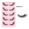 Cat eye 3D false eyelashes model 3DMAO-29 with black band and 17mm flared wing shape - 3DMAO-29