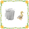 3D duck silicone mold for DIY resin candles and gypsum crafts with finished duck sample - Style 1 Duck
