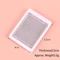 Miniature silver dollhouse BBQ grill rack with white frame 5.5cm for DIY craft - 5.5cm*4cm / White