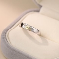 Adjustable S925 sterling silver ring with golden sun motif in a premium jewelry box - Men's Style (Sun) / Adjustable Open